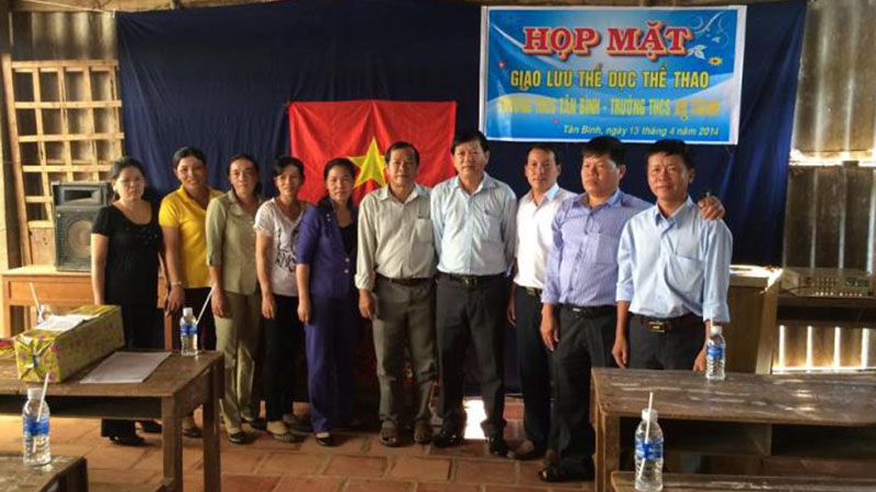 Giao lưu Thể dục thể thao với trường THCS Tân Bình, năm học 2013-2014